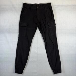Projek Raw Pants Mens 30 Black Jogger Slim Tapered Performance Stretch